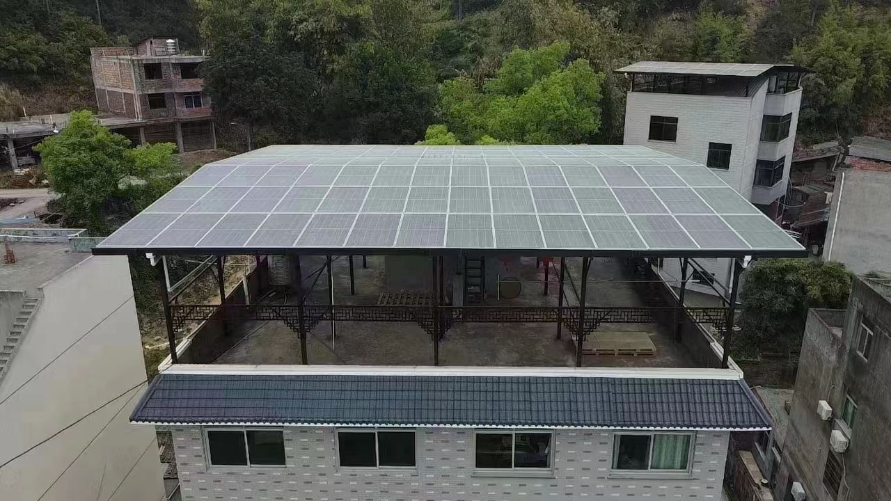 林州15kw+10kwh自建别墅家庭光伏储能系统